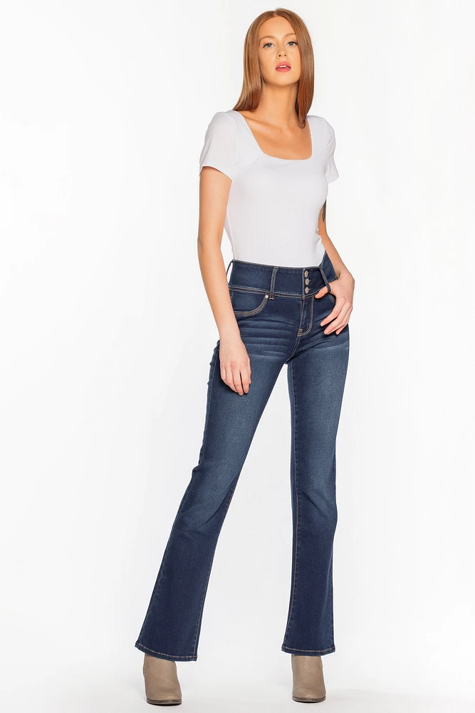 WallFlower Riverton Wash Sassy High-Rise Bootcut Jean