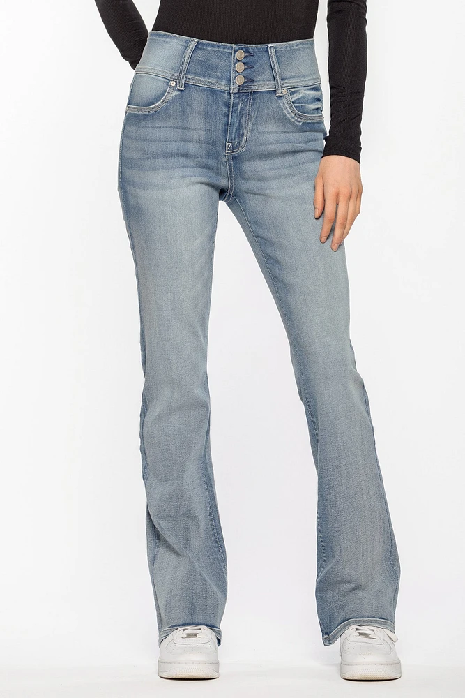 WallFlower Mel Wash Sassy High-Rise Bootcut Jean