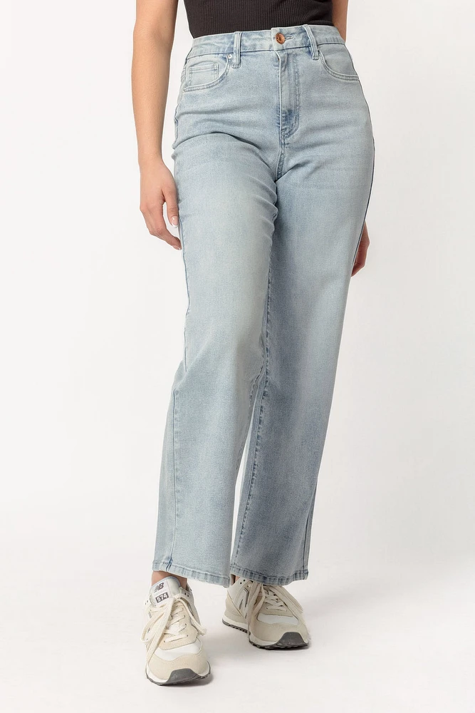 YMI Light Wash Wide-Leg Jean