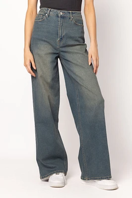 Almost Famous Ultra 90's High-Rise Wide-Leg Jeans Mid Wash