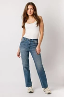 Celebrity Pink Dark Wash High-Rise Straight Leg Jeans