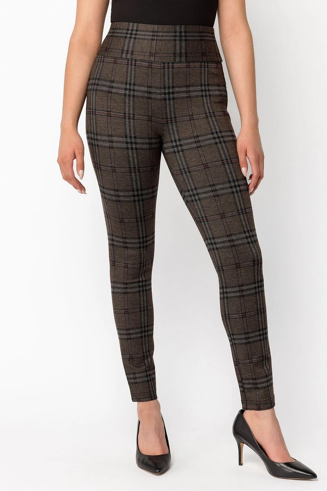 Lina Plaid Seriously Slimming Skinny Pant