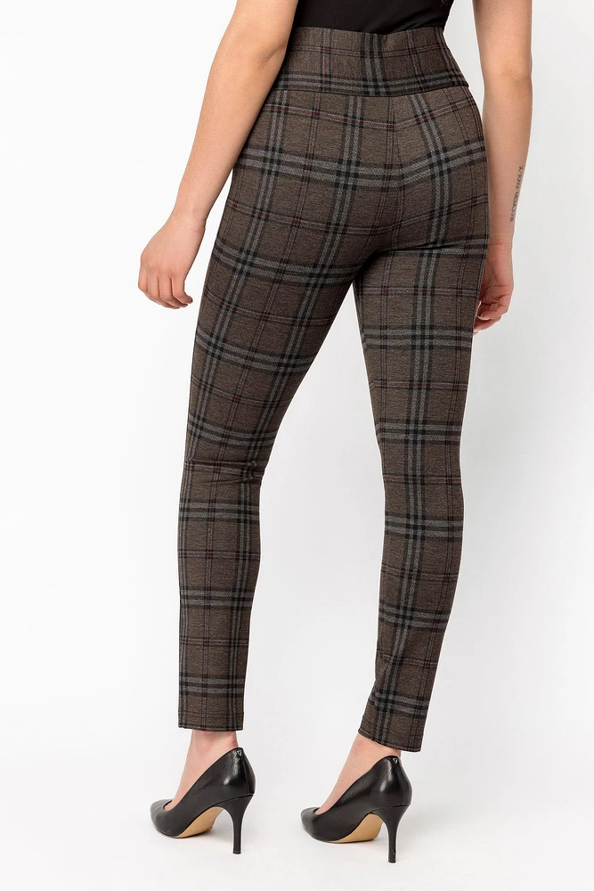 Lina Plaid Seriously Slimming Skinny Pant