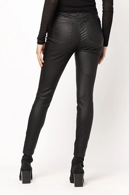 Almost Famous Coated High-Rise Skinny