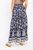 Crochet Floral Wide-Leg Pant