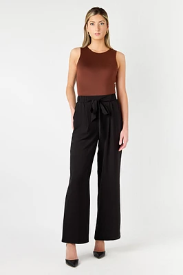 Airflow Wide-Leg Tie-Front Pant