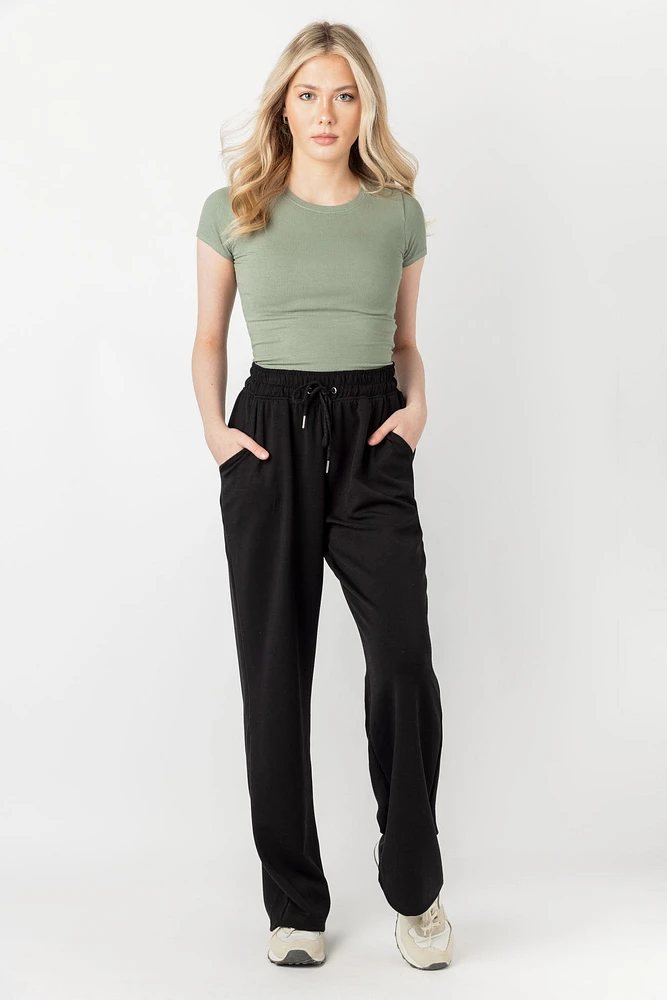 Soft Modal Wide-Leg Pant