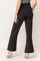Stretch Crepe Pant with Tie-Belt  - Short Inseam