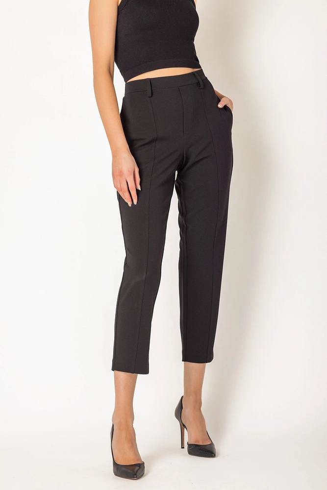 Knit Crepe High Rise Trouser