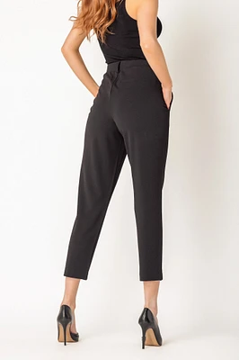 Knit Crepe High Rise Trouser