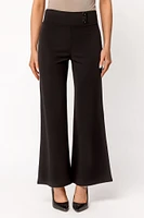 Wide Leg Pants with Short Inseam