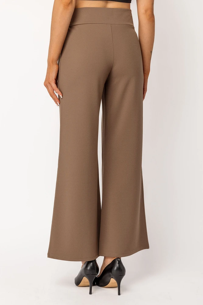 Wide Leg Pants with Short Inseam