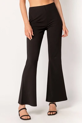 Scuba Crepe High-Rise Flare Pant