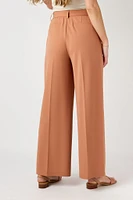 Knit Crepe Wide-Leg Pant with D-Ring Belt