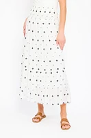 Embroidered Maxi Skirt
