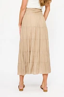 Embroidered Maxi Skirt