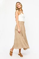 Embroidered Maxi Skirt
