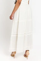 Gauze Tiered Maxi Skirt