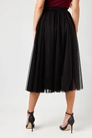 Mesh Midi Party Skirt