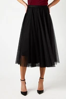 Mesh Midi Party Skirt