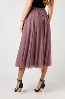 Mesh Midi Party Skirt