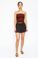 Gauze Tiered Mini Skort