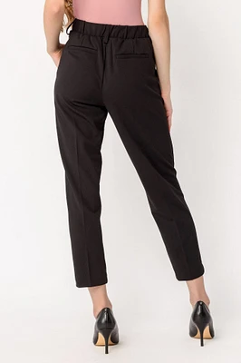 Knit Crepe Cropped Trouser