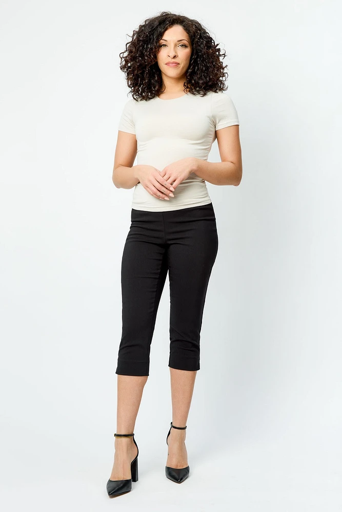 Pull-On High-Rise Capri Pant