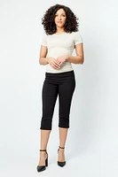 Pull-On High-Rise Capri Pant