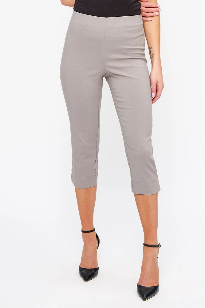 Pull-On High-Rise Capri Pant