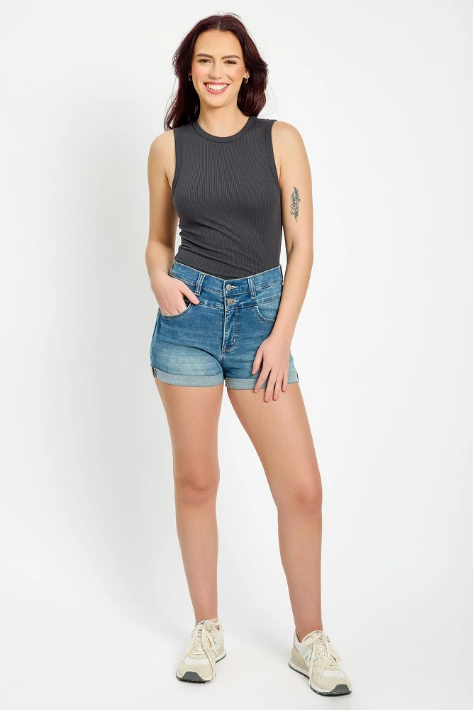 Wallflower Hannah Wash Sassy High-Rise Short