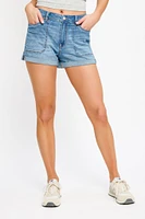 WallFlower Elsie Wash Relaxed Short