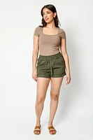 Twill Short with Drawcord
