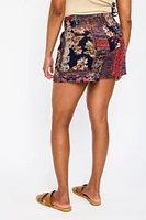 Patchwork Gauze Shorts