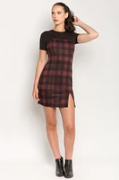 Jillian Plaid Jacquard Bodycon Mini Dress