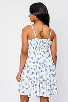 Ditsy Floral Babydoll Tiered Dress