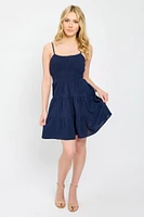 Airflow Swiss Dot Dress with Tie Back Detail