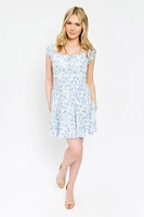 WallFlower Abstract Floral Mini Dress