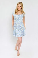 WallFlower Abstract Floral Mini Dress