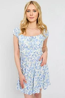 WallFlower Abstract Floral Mini Dress