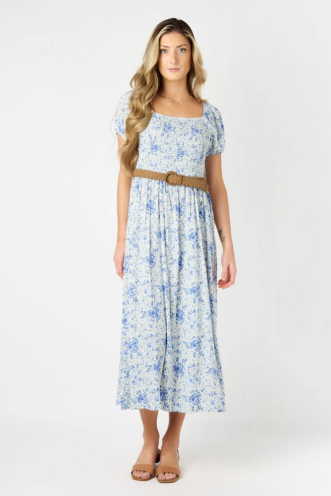 Wallflower Alma Short-Sleeve Maxi Dress