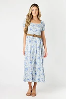 Wallflower Alma Short-Sleeve Maxi Dress