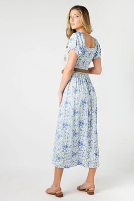 WallFlower Alma Short-Sleeve Maxi Dress