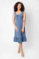 Airflow Peasant Midi Dress