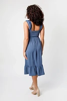 Airflow Peasant Midi Dress