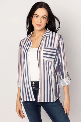 Long Sleeve Striped Shirt