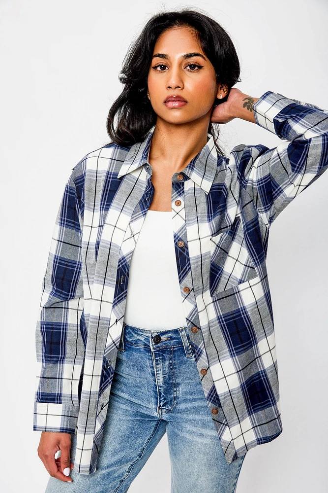 Alexandra Flannel Plaid Shirt