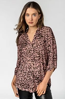 Animal Bulgari 1/2 Roll-Tab Blouse