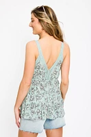 Ditsy Floral Babydoll Top