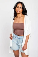 Solid Sheer Kimono
